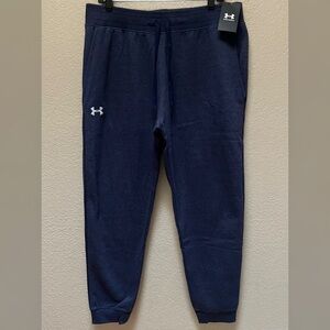 Under Armour Men’s Hustle Fleece Jogger Pants Blue Color Size- XL